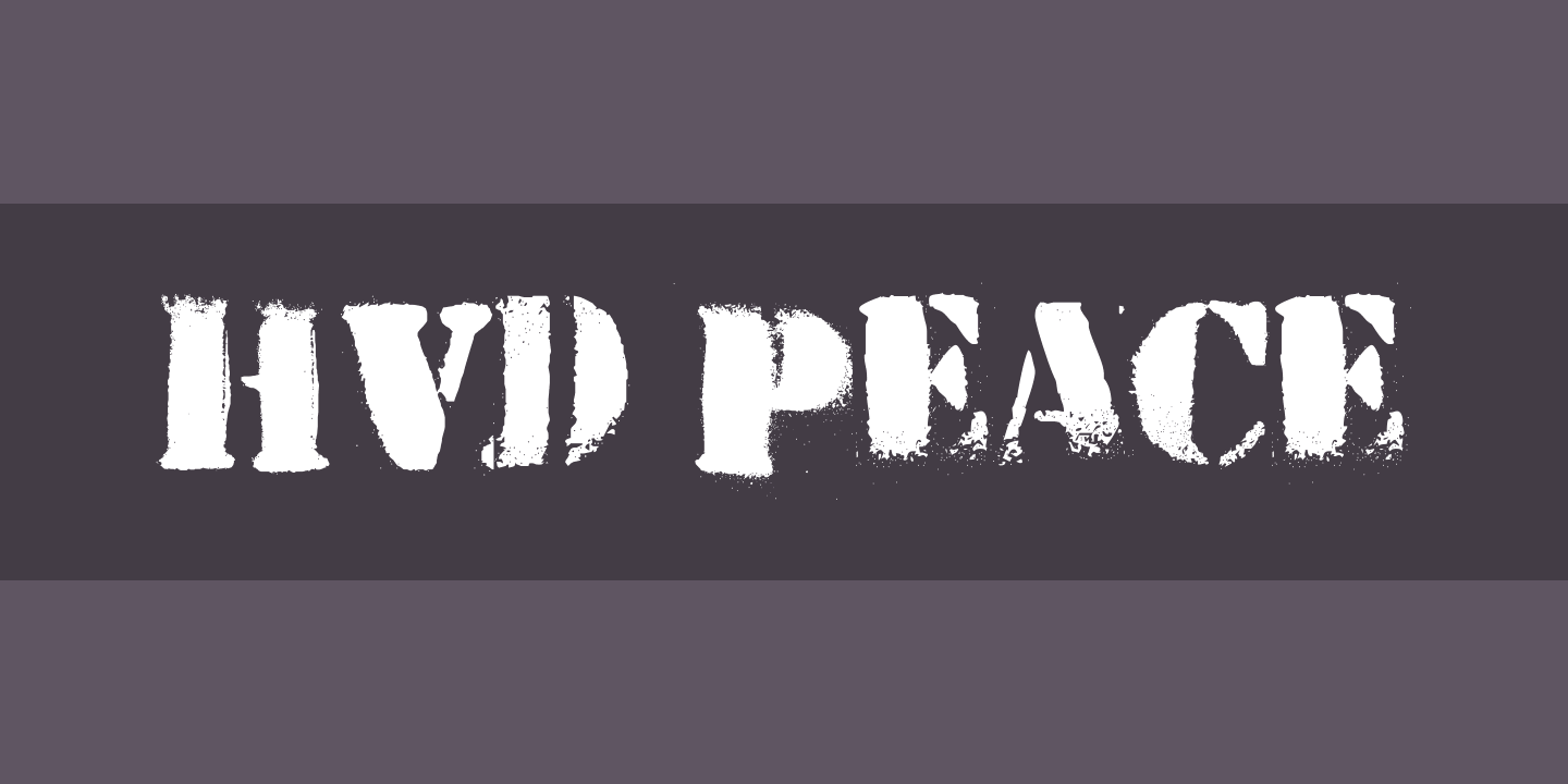 HVD Peace Font